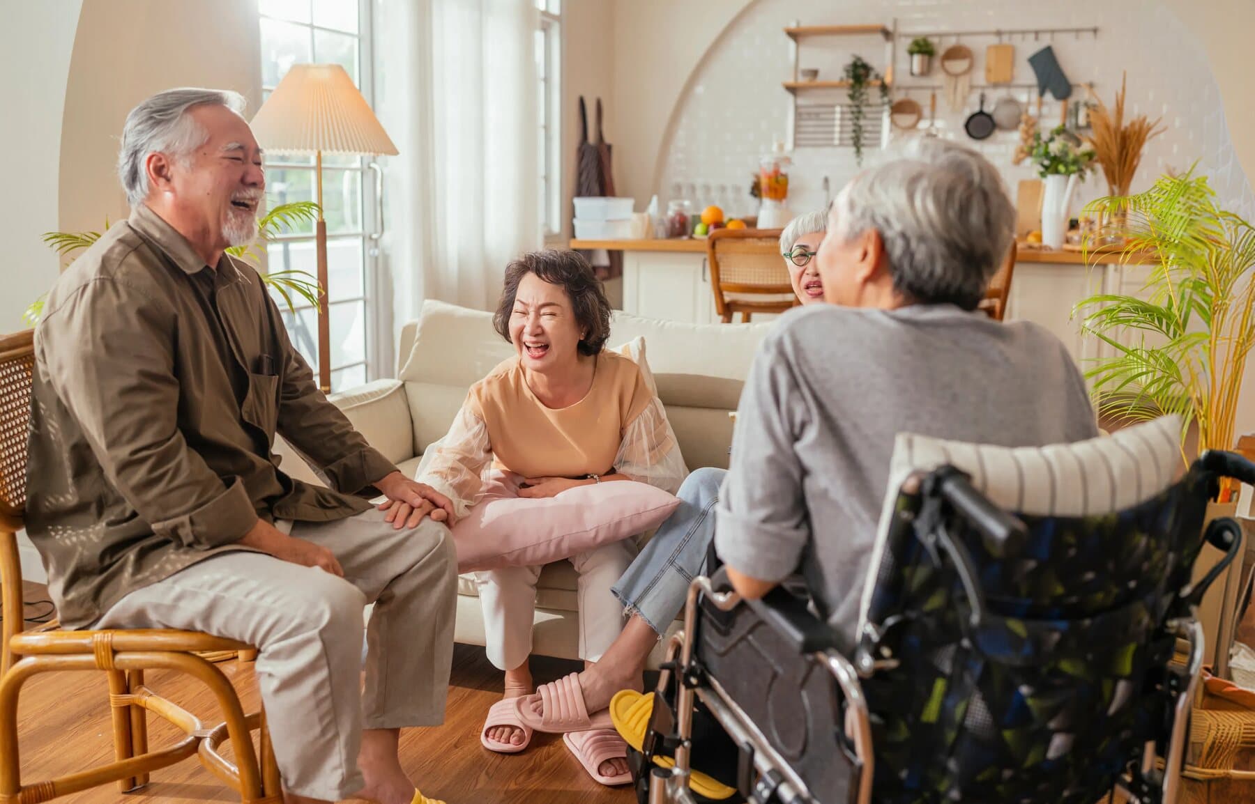 A family enjoying time together at AHAVA